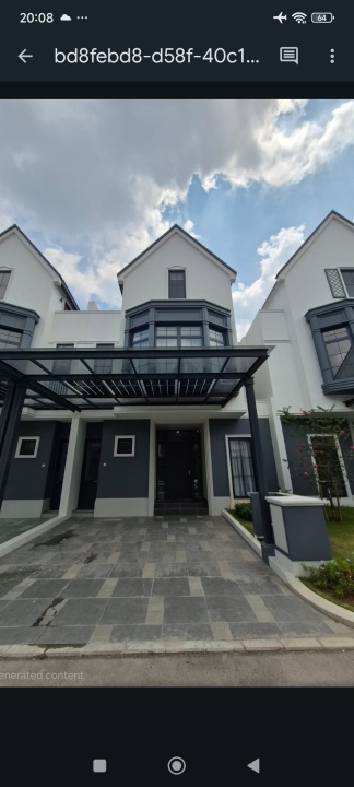 Rumah Sewa Nyaman Lokasi Gading Serpong, Tangerang, LB 183m²