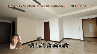 Dijual Cepat Apartemen 3BR Unfurnished Bagus Siap Ditempati