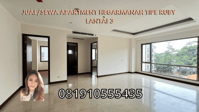 Jual Unit Apartemen Siap Huni 3BR Unfurnished Kondisi Baik