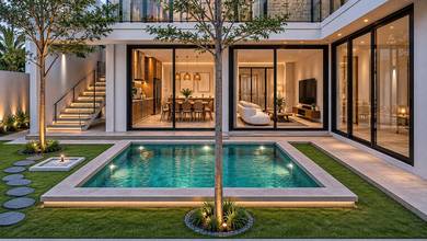 Vila Tropical Modern New Brand Closes Berawa Beach Canggu