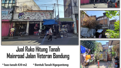 Jual Ruko Hitung Harga Tanah Aja Di Pusat Pertokoan Di Kota Bandung Jalan Veteran