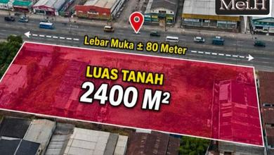 Dijual Tanah Premium di Soekarno Hatta, Bandung, LT 2400m²