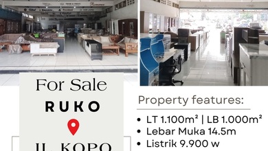 Ruko Strategis Di Area Pertokoan Mainroad Jalan Kopo Raya Bandung Cocok Untuk Tempat Usaha,kantor,Toko,resto,cafe