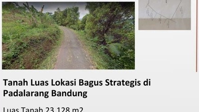 Kavling Prestisius Dijual di Padalarang, Bandung Barat, Harga 10,4 Miliar