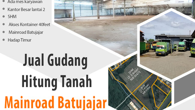Gudang Jual Hitung Tanah Di Mainroad Batujajar Bandung Barat Bisa Buat Pabrik Akses kontainer