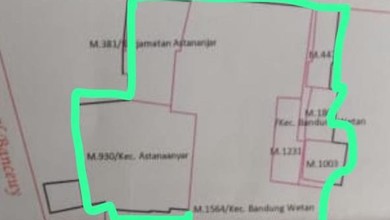 For Sale Tanah Eksklusif di Bandung Kota, Bandung, LT 2900m²