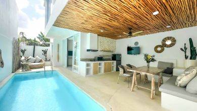 Villa Baru Dengan Desain Modern Santorini di Uluwatu