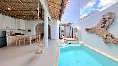 VILLA SANTORINI BEST INVESTEMENT 2 BR POOL PRIVAT LOKASI JIMBARAN