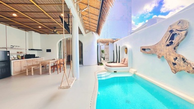 Villa 2br Tropis Modern Santorini Di Jimbaran Bali, 155.0 M² SHM