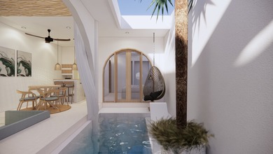 2br Mediterranean Leasehold Villa In Legian Near Seminyak, Bali