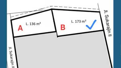 Tanah Prospektif di Area Riau, Bandung, LT 172m²
