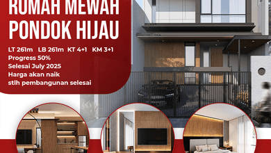 Jual Rumah Megah LT 261 m2 di Pondok Hijau, Bandung