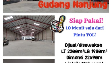 Gudang Nanjung Siap Pakai dekat Akses Tol
