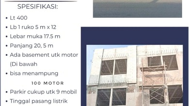 Ruko Baru di Jalan Utama Cimahi dekat Pom Bensin