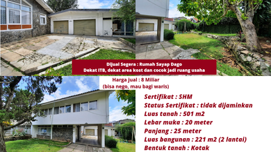 Hunian Mewah di Coblong, Bandung, 4 KT, LT 501m²
