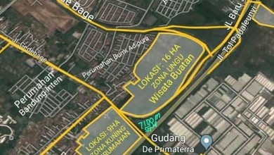 Tanah Luas 7110 m2 Area Strategis Gede Bage, Dijual Murah