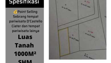 Tanah Prospektif di Area Ciater, Subang, LT 1000m²